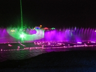 Красочное шоу лазерного луча РГБ на открытом воздухе с репроектором экрана воды лазера поставщик