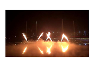 Современным на открытом воздухе пламенеющим приведенный фонтаном стиль танцев музыки светов фейерверка поставщик